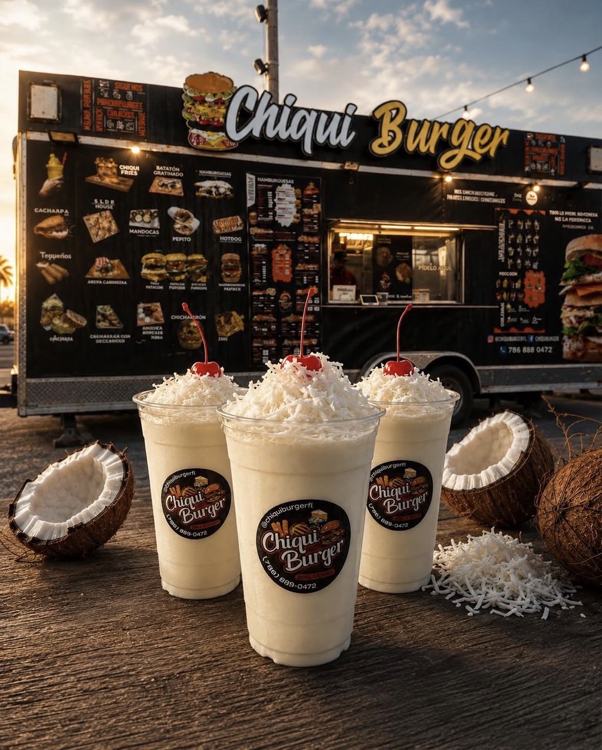 Over-the-top Chiqui Burger milkshake