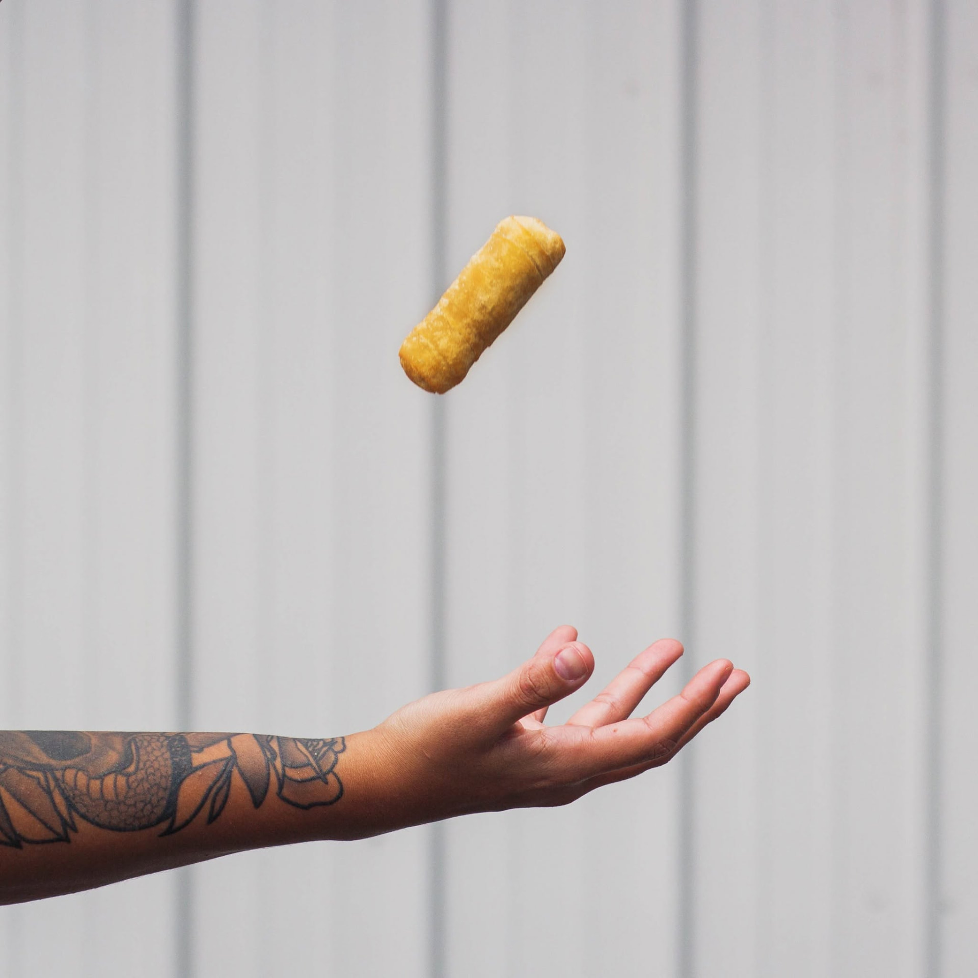 Golden fried tequeños